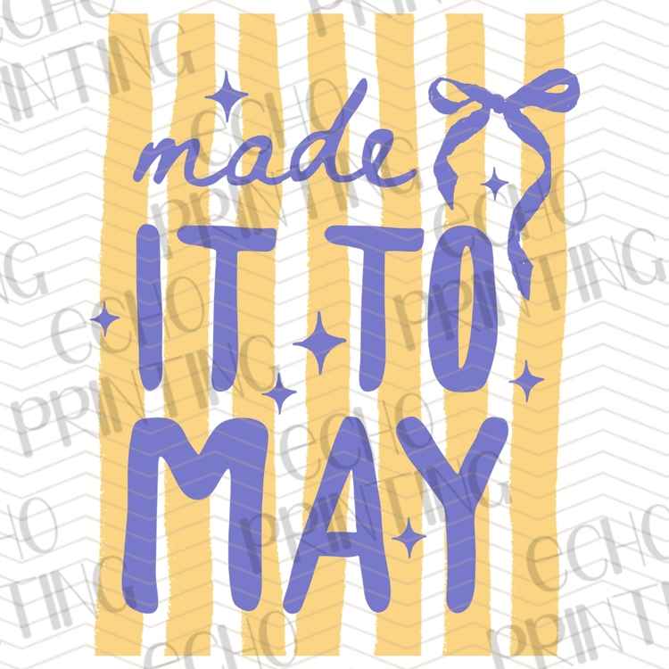 EDCTR 537 - MADE IT TO MAY PURPLE AND YELLOW