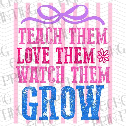 EDCTR 559 - TEACH THEM LOVE THEM WATCH THEM GROW PINK STRIPES