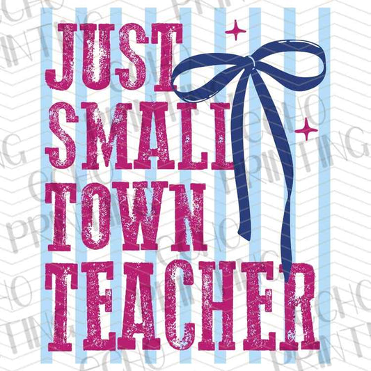 EDCTR 560 - JUST A SMALL TOWN TEACHER BLUE STRIPES