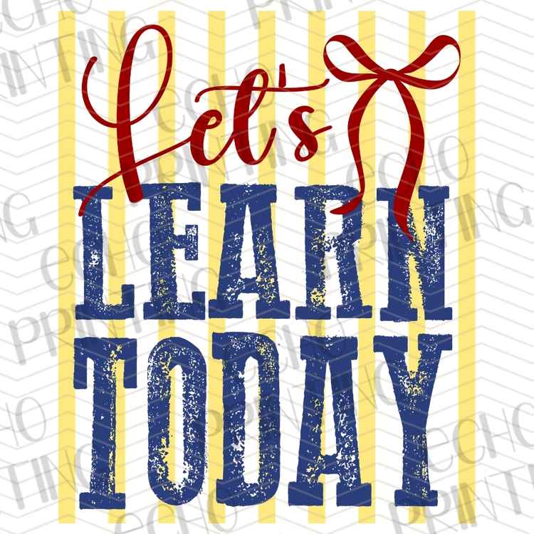 EDCTR 561 - LETS LEARN TODAY YELLOW STRIPES