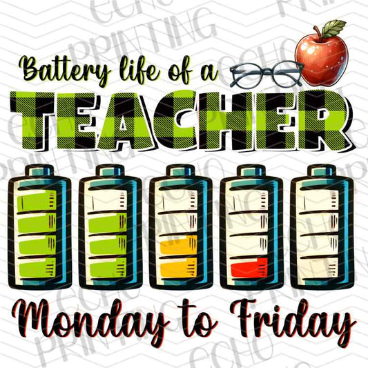 EDCTR 59 - BATTERY LIFE OF A TEACHER