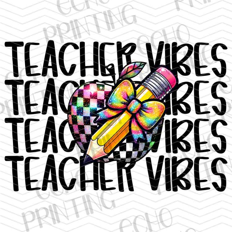 EDCTR 674 - TEACHER VIBES RETRO LETTERING