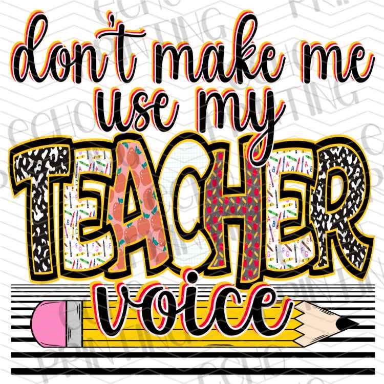 EDCTR 675 - DONT MAKE ME TEACH