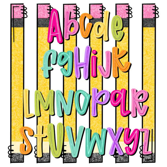 EDCTR 677 - COLORFUL ALPHABET LETTERING