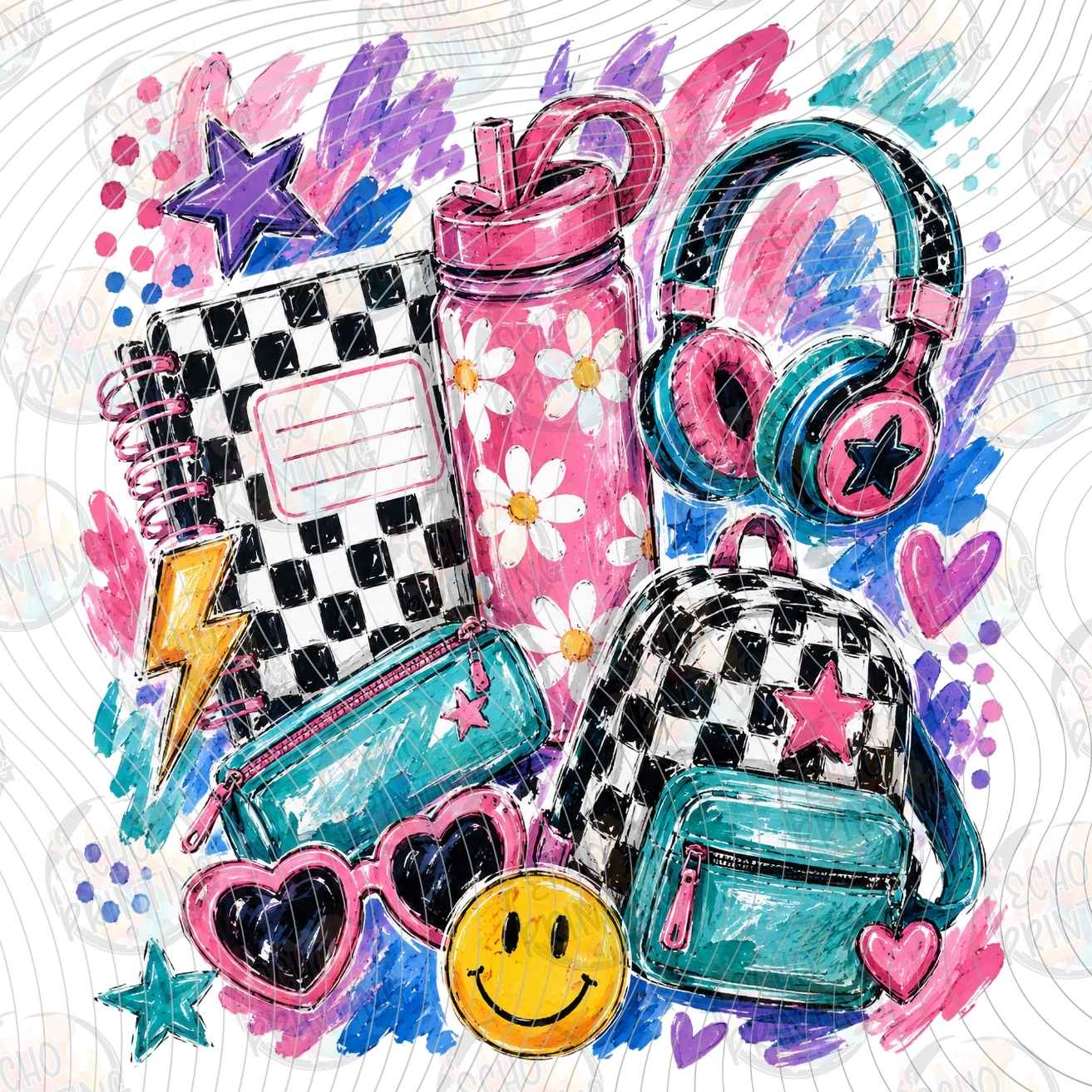 EDCTR 705 - COLORFUL TEACHER ACCESSORIES COLLAGE