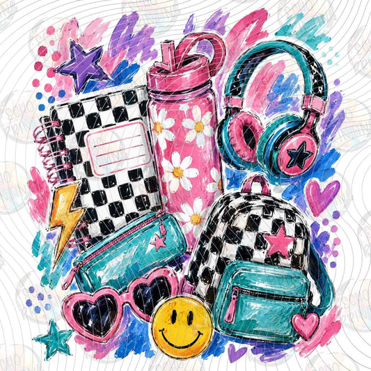 EDCTR 705 - COLORFUL TEACHER ACCESSORIES COLLAGE