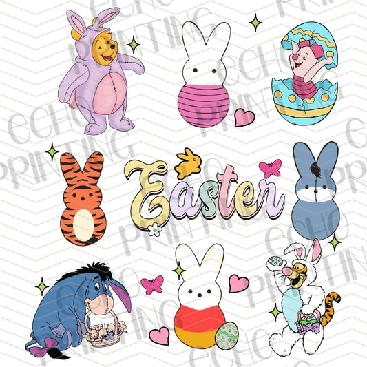 ESTRC 138 - CUTE BUNNY EASTER CHARACTERS