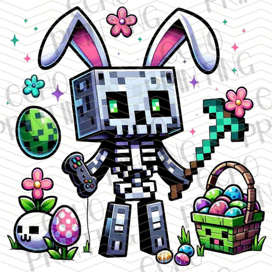 ESTRC 205 - BLOCK GAME BUNNY ROBOT EASTER
