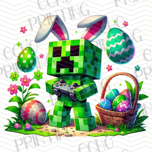 ESTRC 209 - BLOCK GAME GREEN MONSTER EASTER