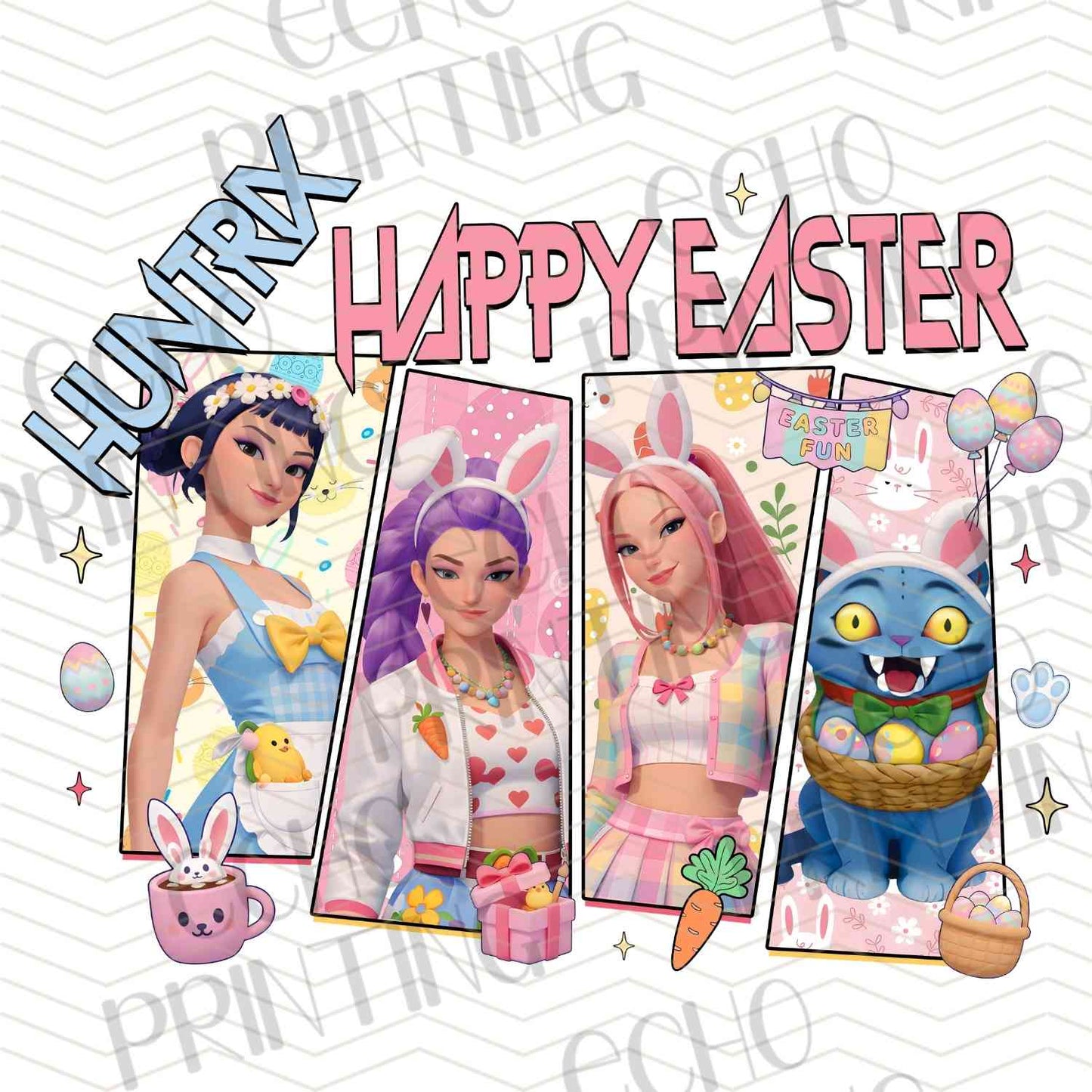 ESTRC 216 - FAIRYTALE PRINCESS HAPPY EASTER GROUP