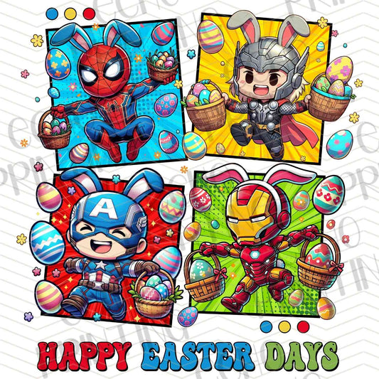 ESTRC 218 - SUPER HERO HAPPY EASTER DAYS