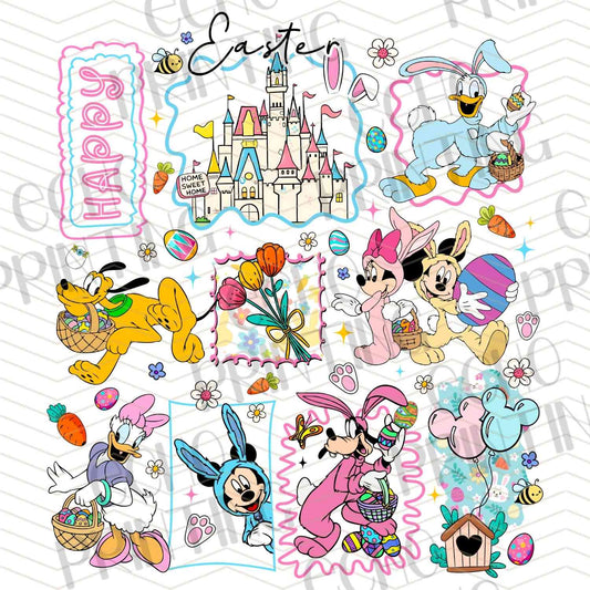 ESTRC 219 - PASTEL CHARACTER EASTER COLLAGE