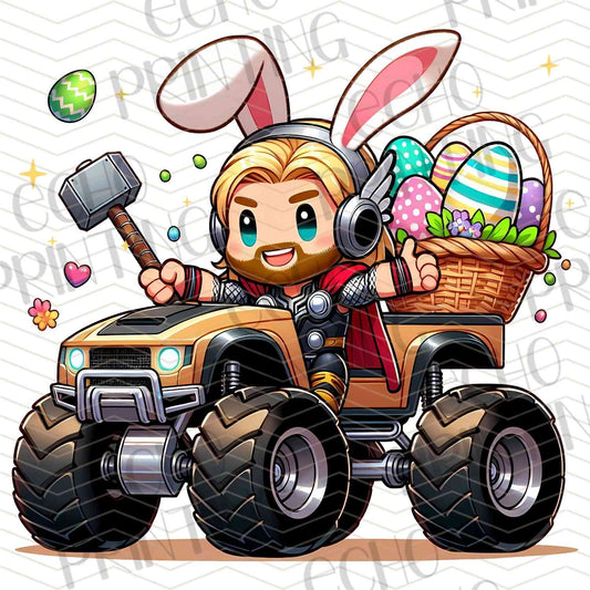 ESTRC 229 - GIRL BUNNY MONSTER TRUCK