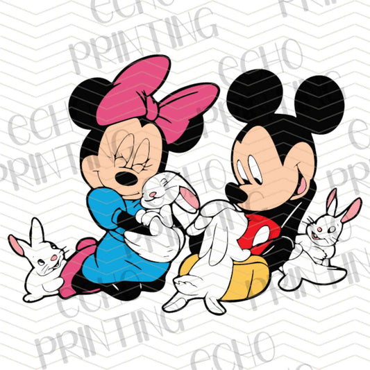 ESTRC 22 – CARTOON COUPLE WITH BUNNY