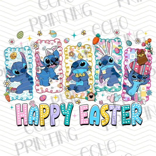 ESTRC 232 - BLUE ALIEN HAPPY EASTER