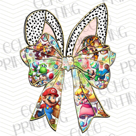 ESTRC 240 - EASTER CHARACTER BUNNY BOW