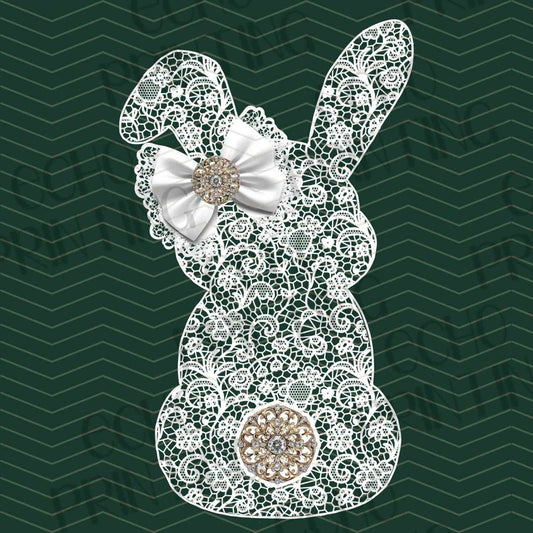 ESTRG 139 - GREEN BUNNY SILHOUETTE
