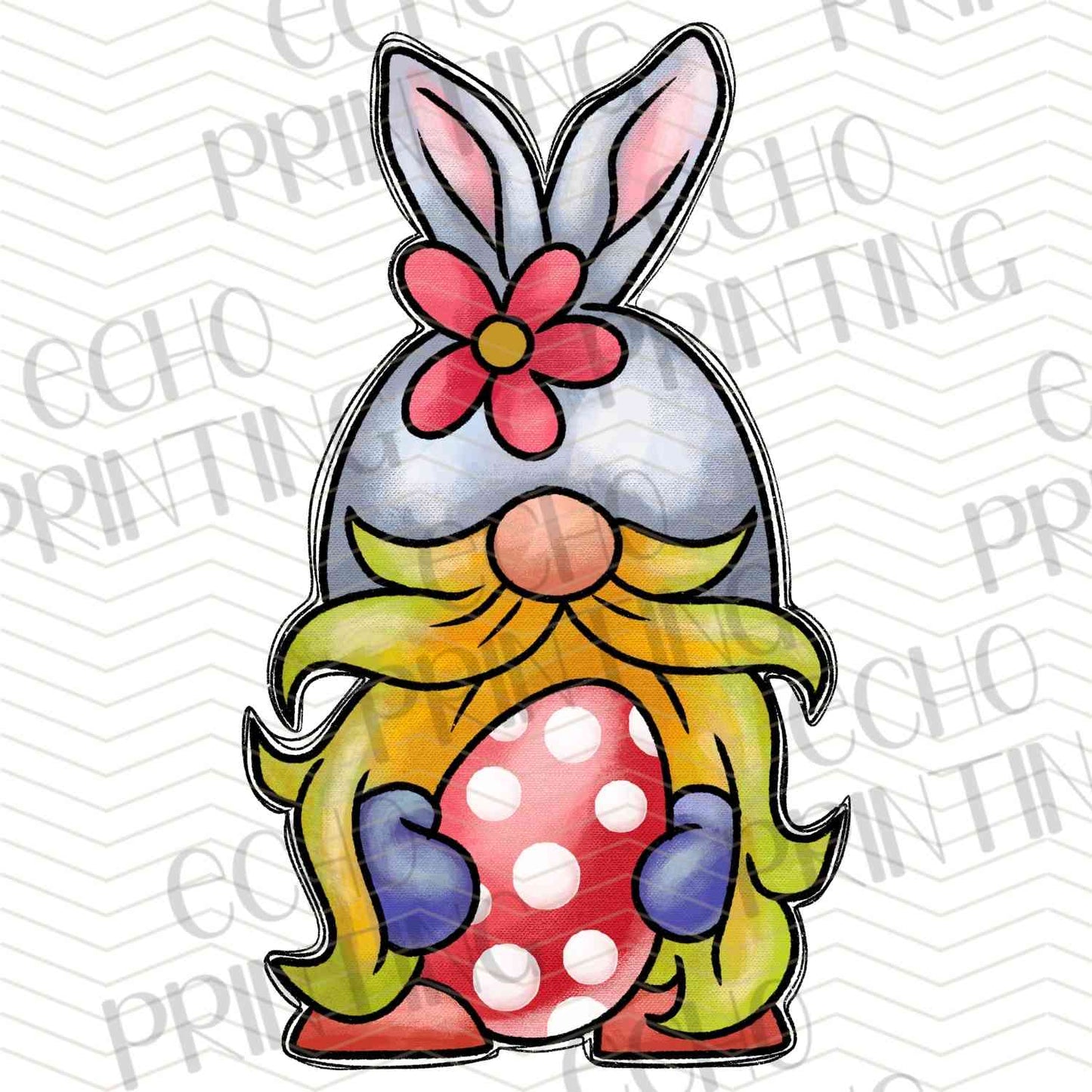 ESTRG 229 - MUSHROOM HAT BUNNY GNOME
