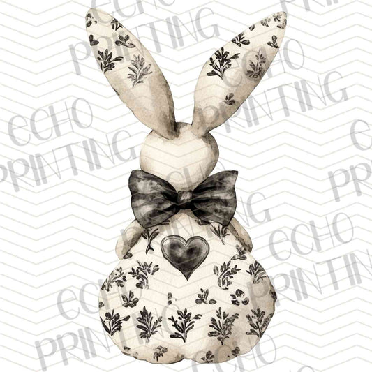 ESTRG 257 – BLACK FLORAL BUNNY SACK