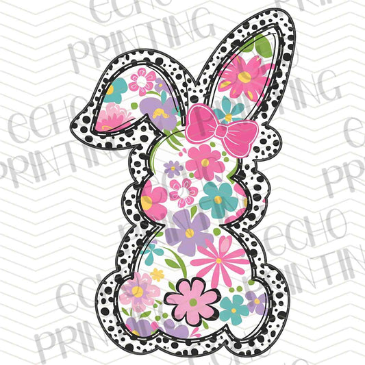 ESTRG 26 - FLORAL BUNNY SILHOUETTE