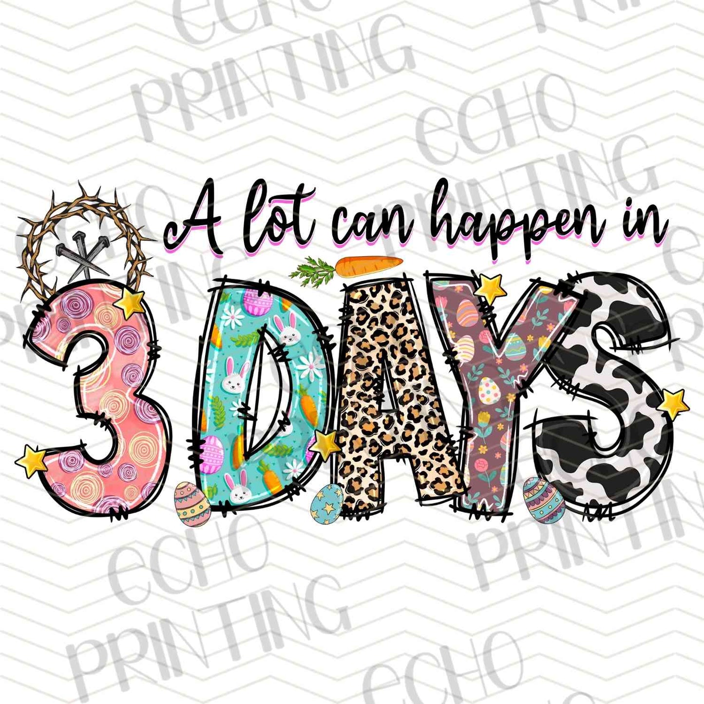 ESTRG 272 – COLORFUL THREE DAYS LETTERING