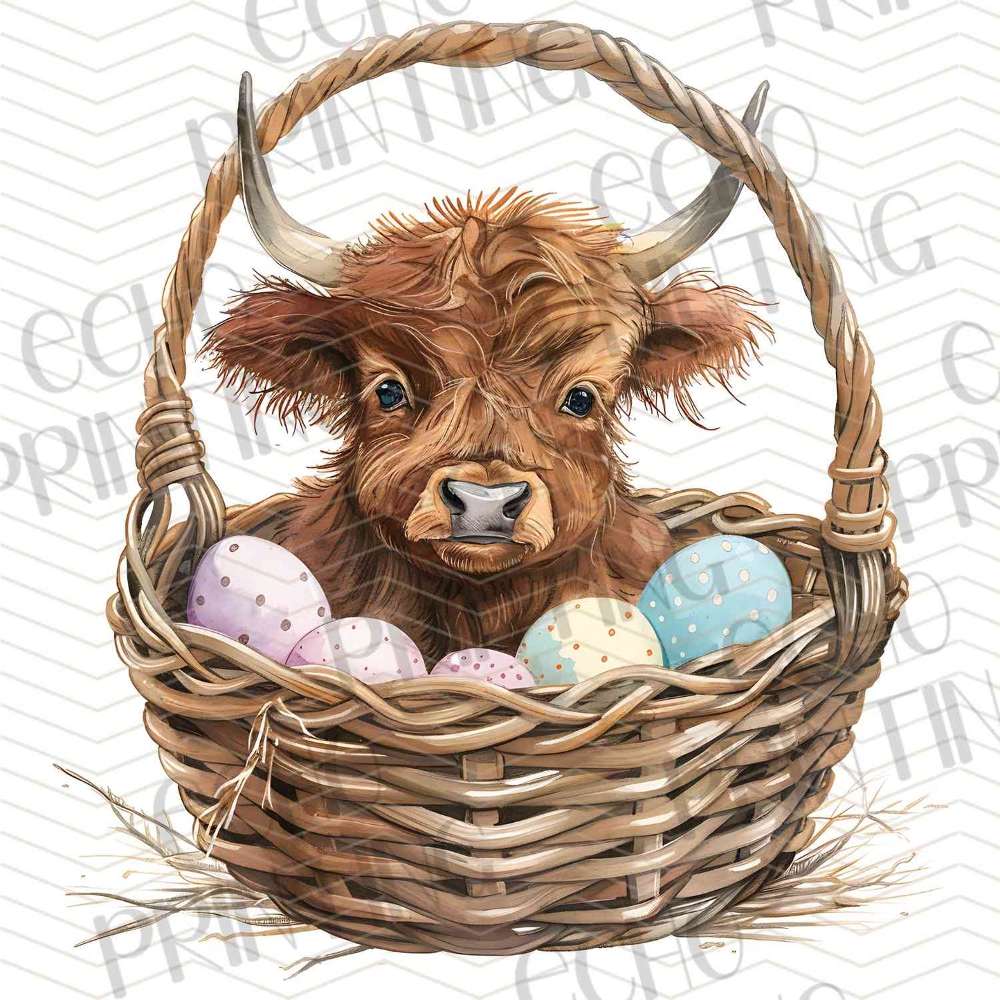 ESTRG 287 – HIGHLAND COW EASTER EGGS