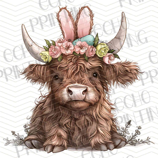 ESTRG 291 – HIGHLAND COW FLOWER EARS