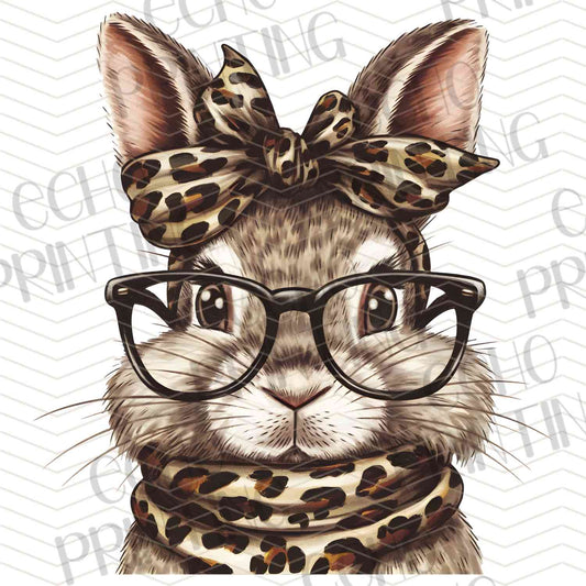 ESTRG 323 – LEOPARD BUNNY WITH GLASSES