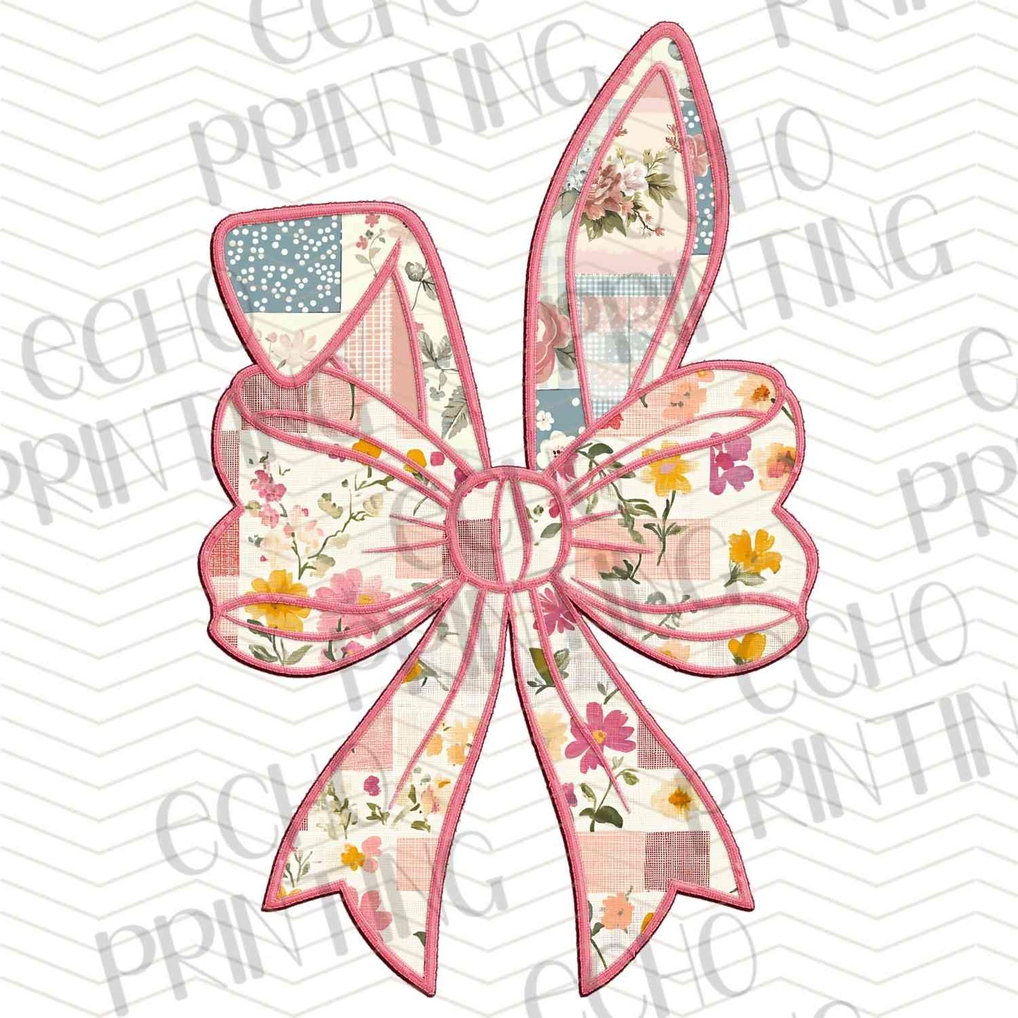 ESTRG 352 – PINK FLORAL EASTER BOW