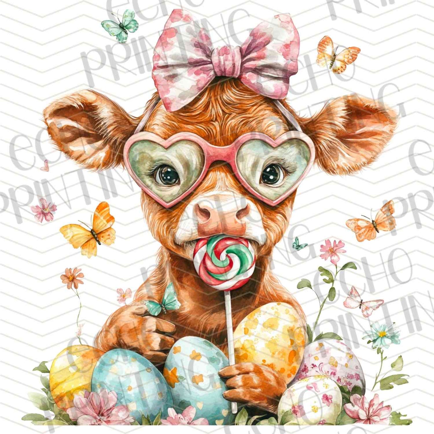 ESTRG 377 – HIGHLAND COW EASTER FRIEND