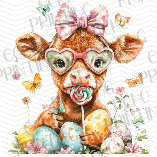 ESTRG 377 – HIGHLAND COW EASTER FRIEND