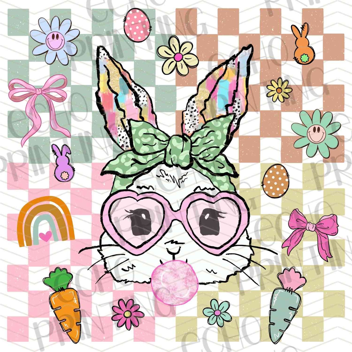 ESTRG 436 – PATCHWORK BUNNY WITH GLASSES