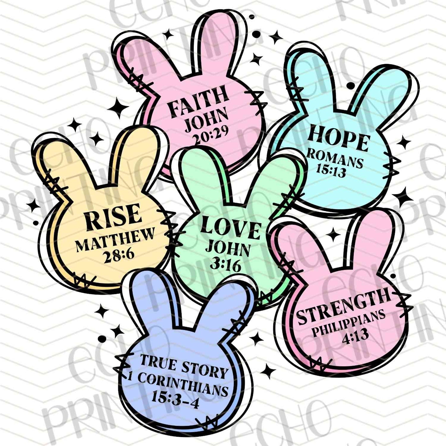 ESTRG 438 – BUNNY PEEP HEART SET