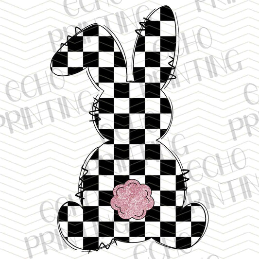 ESTRG 466 – CHECKER BUNNY SILHOUETTE