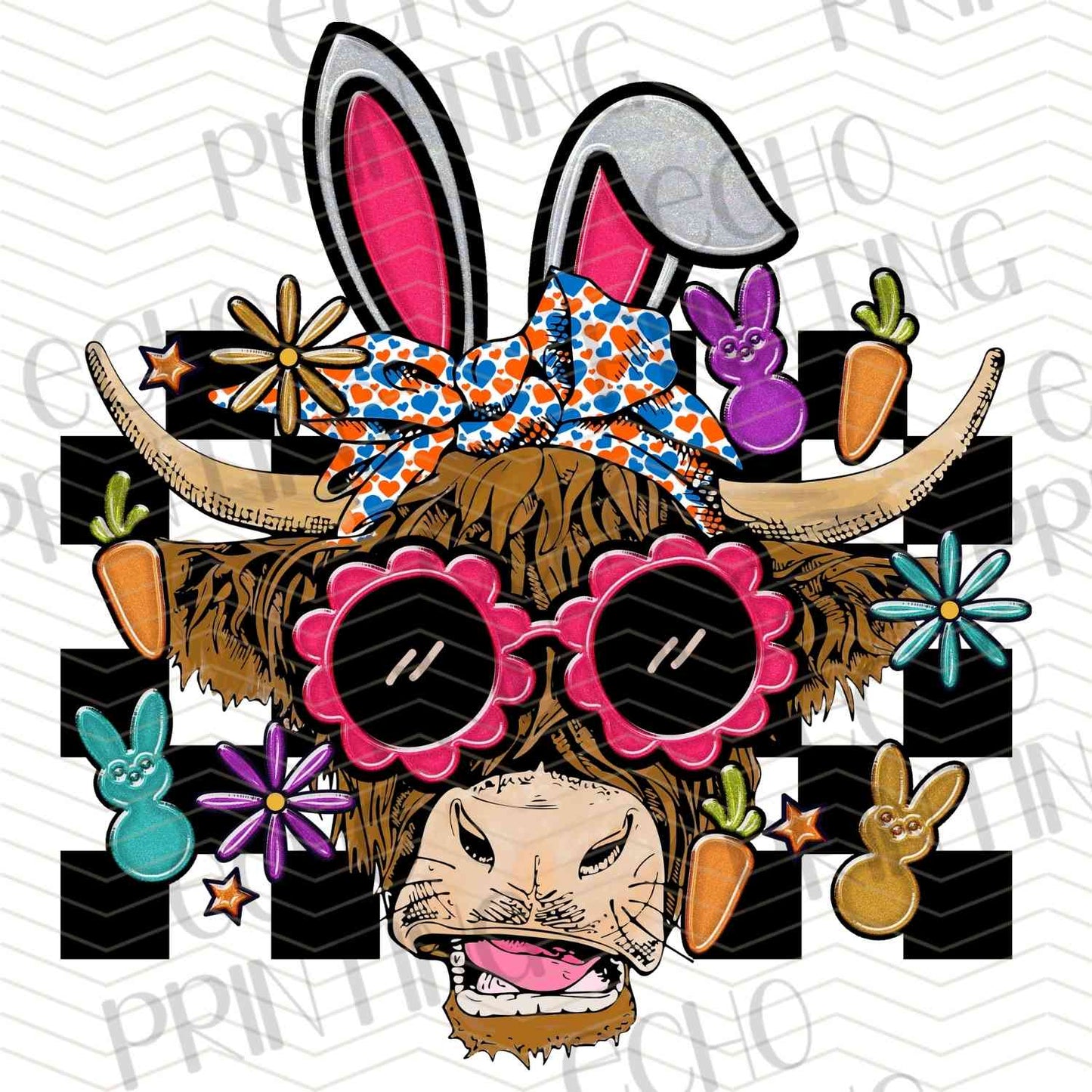 ESTRG 467 – LEOPARD BUNNY WITH GLASSES