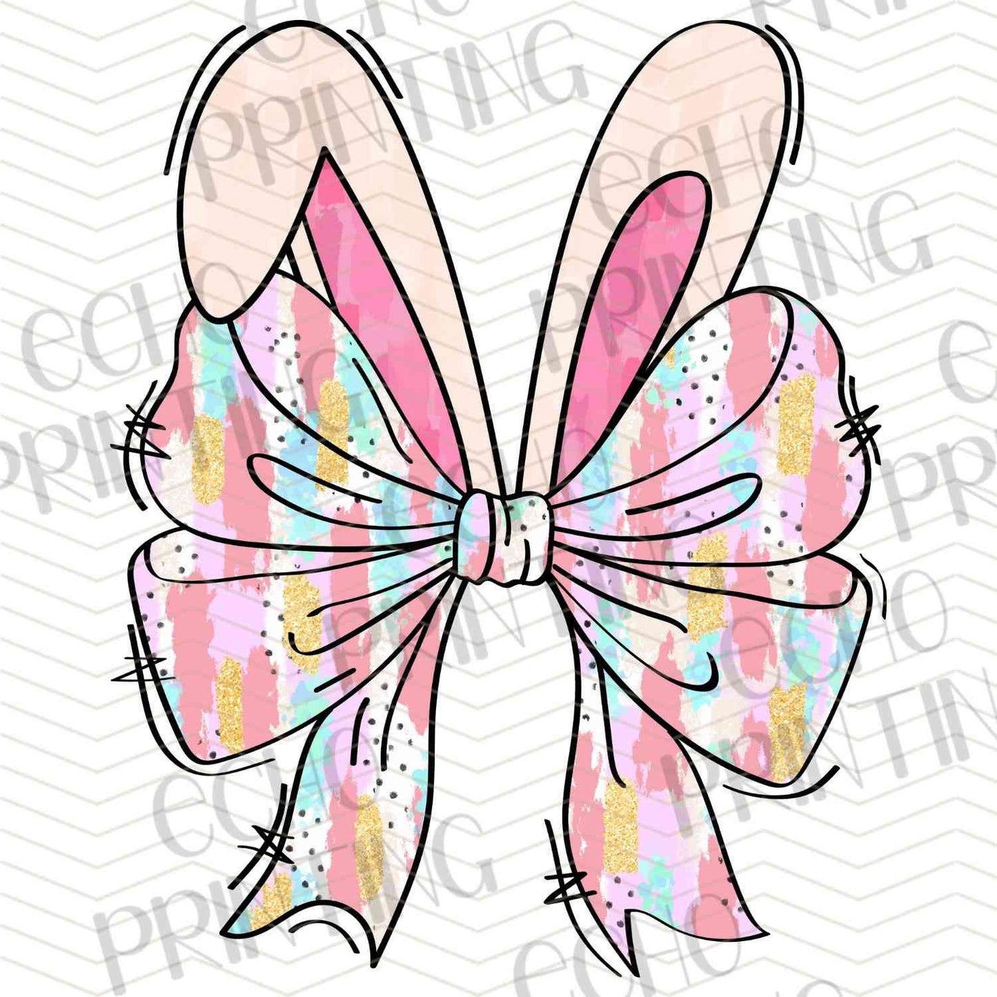 ESTRG 483 – COLORFUL BUNNY BOW