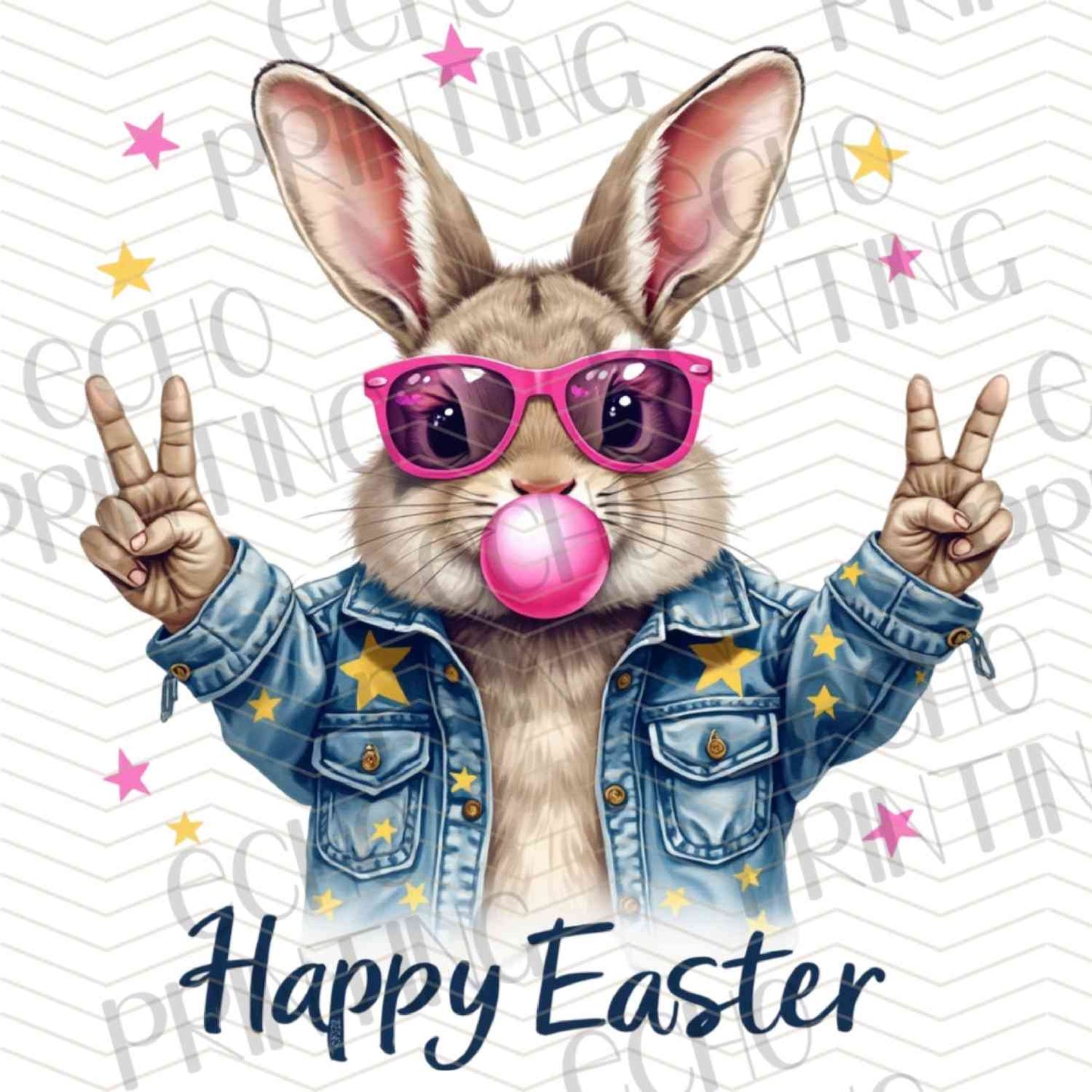 ESTRG 500 – PEACE SIGN EASTER BUNNY