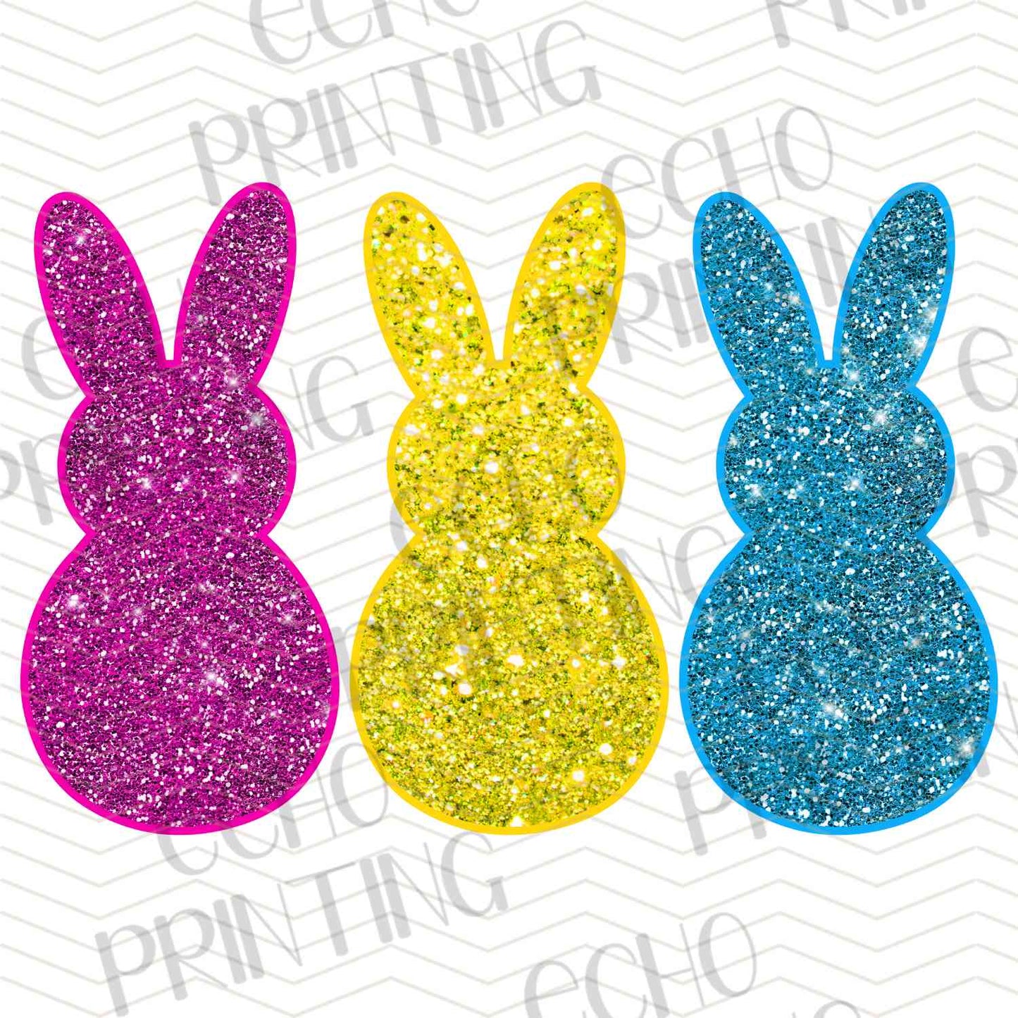 ESTRG 518 – GLITTER BUNNY TRIO