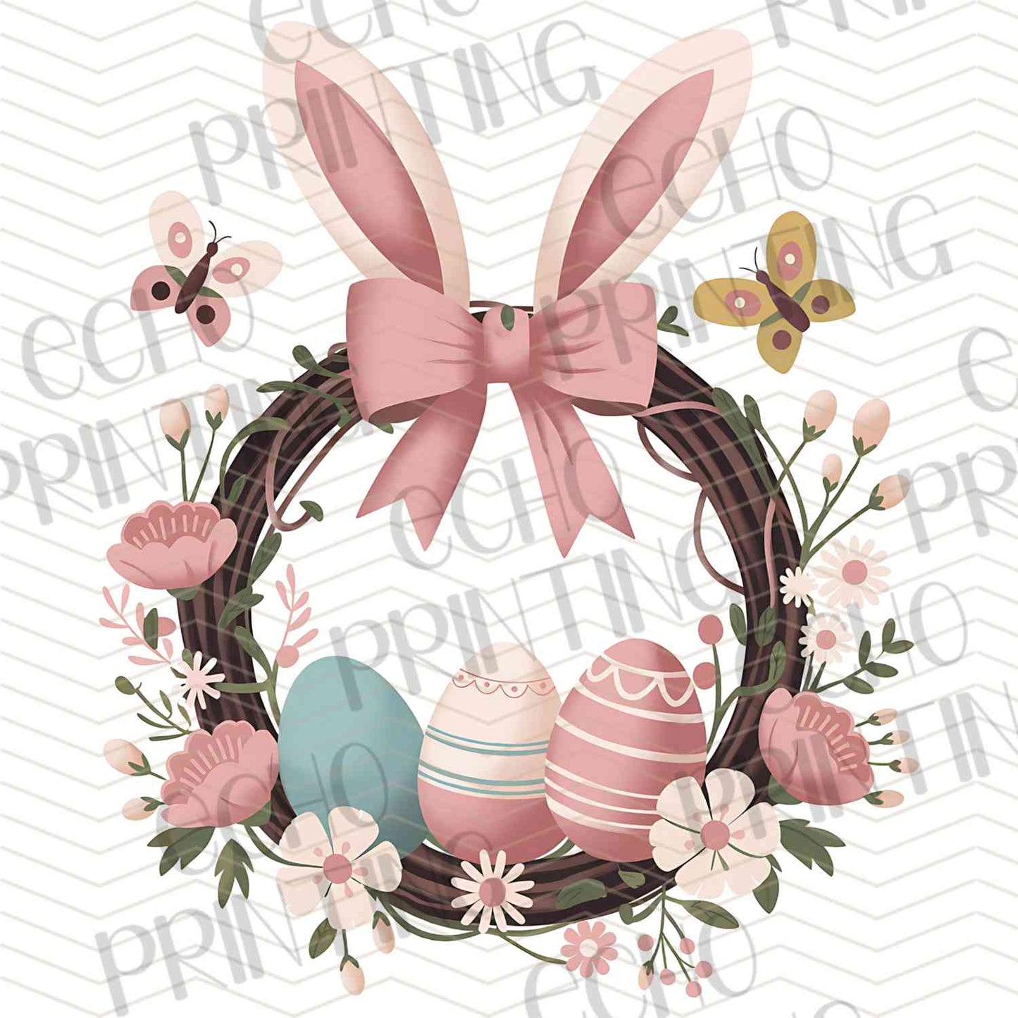 ESTRG 520 – FLORAL BUNNY WREATH