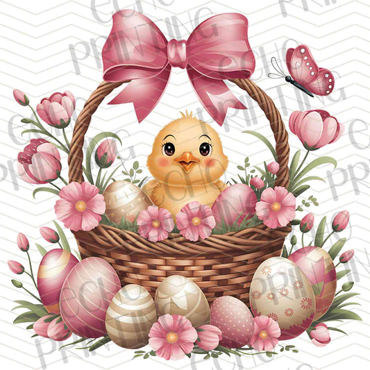 ESTRG 528 – CHICKS IN EASTER BASKET