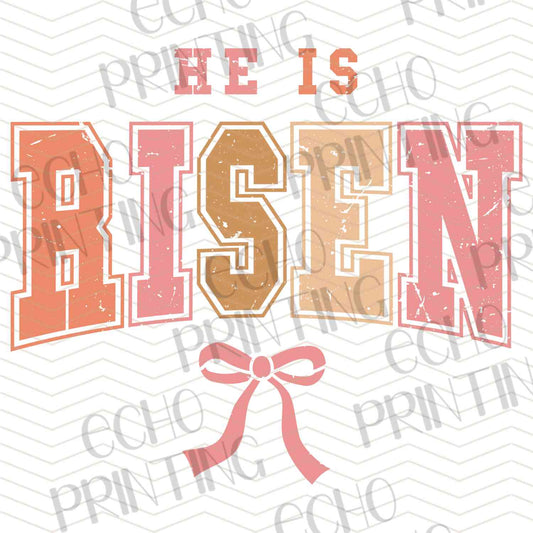 ESTRG 533 – HE IS RISEN ORANGE TEXT