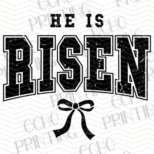 ESTRG 534 – HE IS RISEN BLACK TEXT