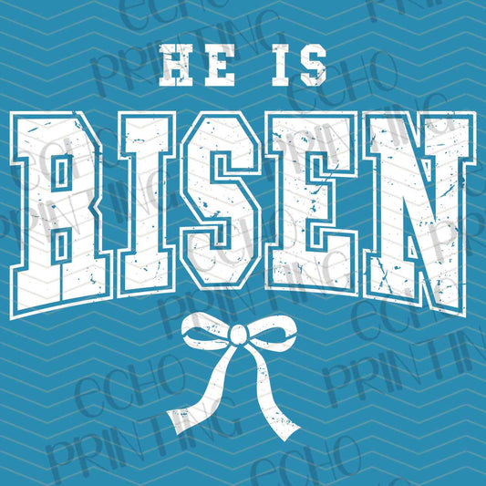 ESTRG 535 – HE IS RISEN BLUE TEXT