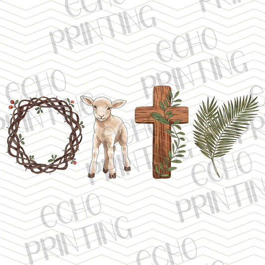 ESTRG 540 – FAITH WREATH WITH CROSS