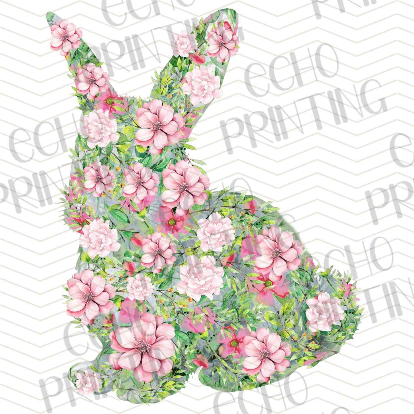 ESTRG 548 – FLORAL BUNNY SILHOUETTE