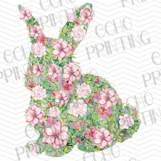 ESTRG 548 – FLORAL BUNNY SILHOUETTE