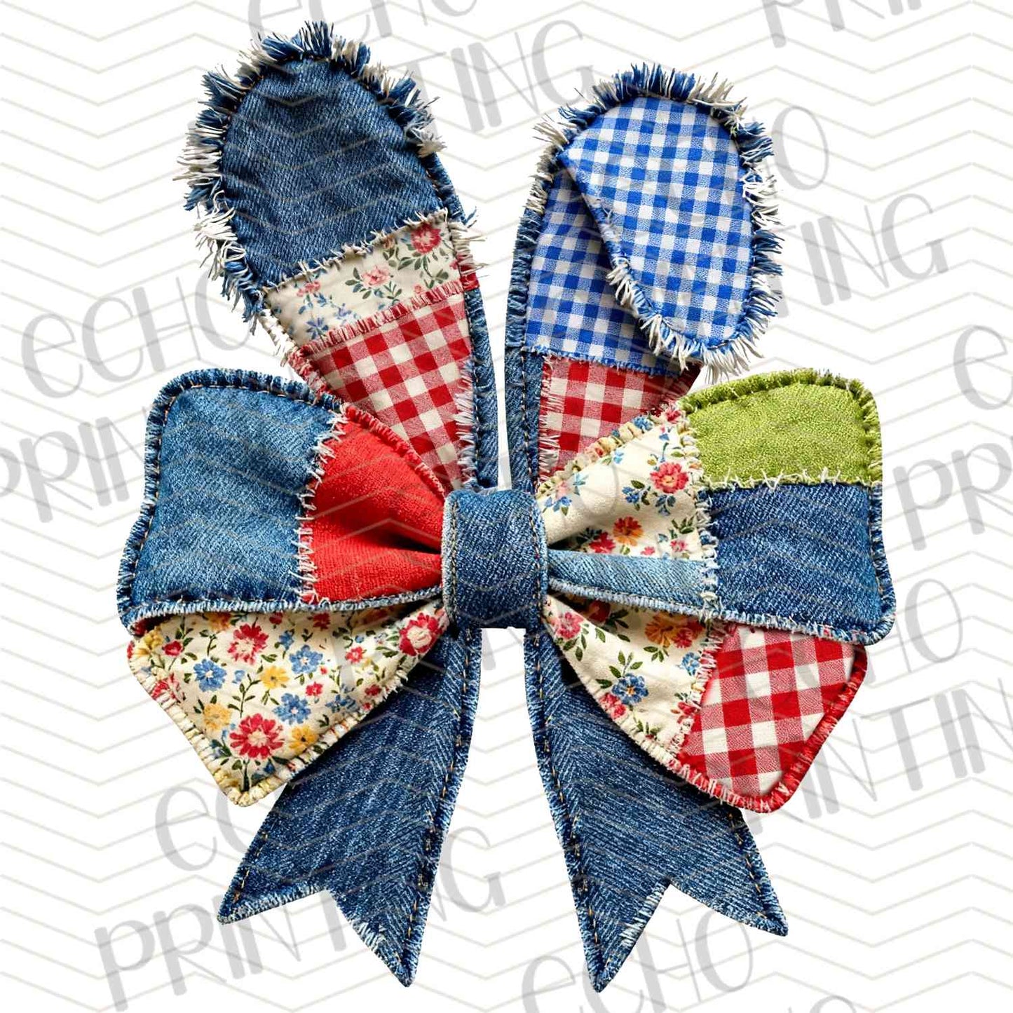 ESTRG 580 - PATCHWORK EASTER BOW