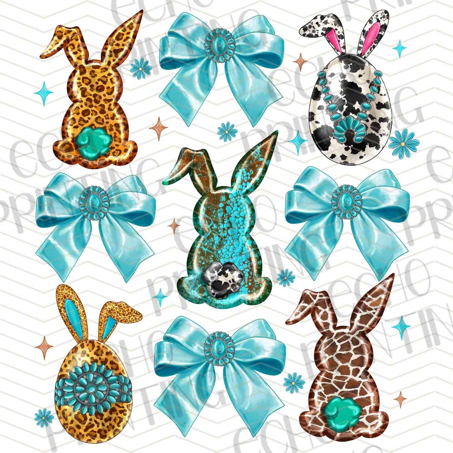 ESTRG 592 - BUNNY BOW PATTERN SET