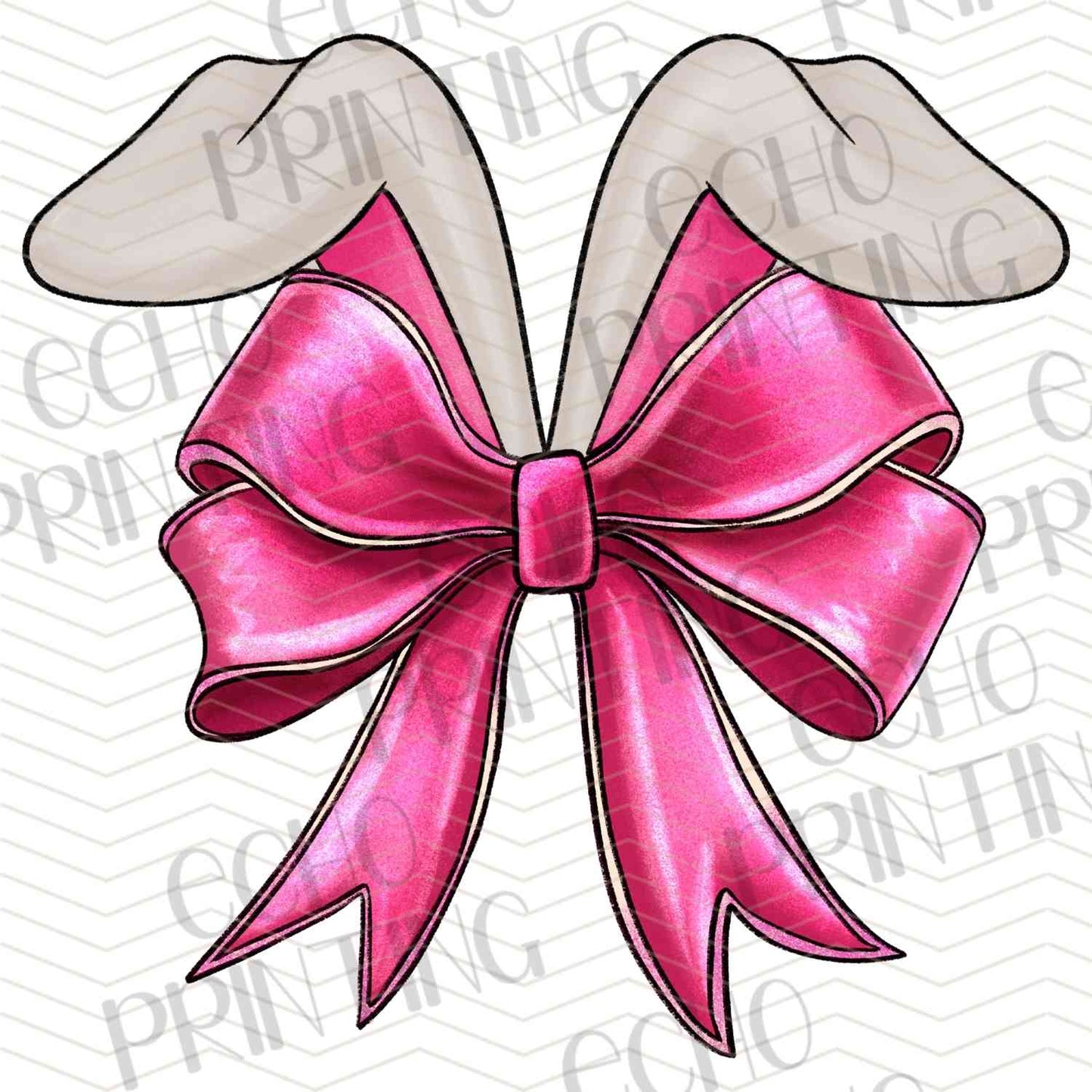 ESTRG 600 - PINK EASTER BUNNY BOW