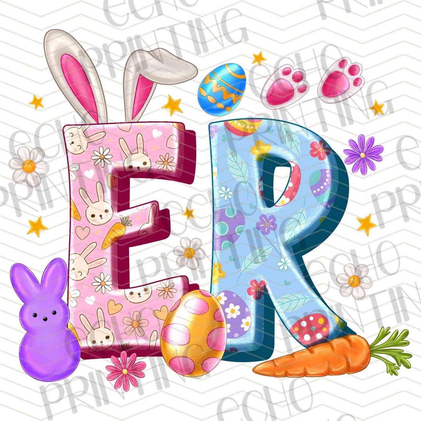 ESTRG 616 - EASTER LETTERING WITH BUNNY